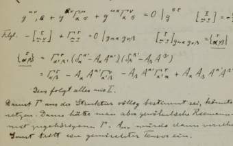 Почерк эйнштейна