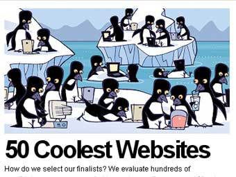 �������� ������ "50 Coolest Websites" � ����� Time.com