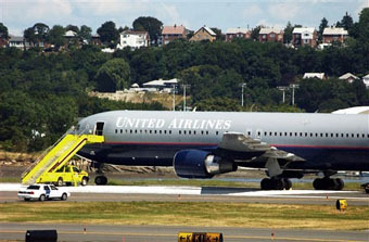 ������� United Airlines � �������, ���� AFP