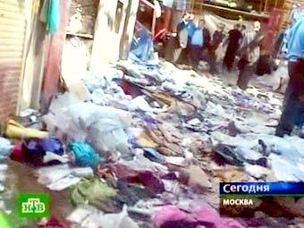 На месте взрыва. Кадр телеканала НТВ