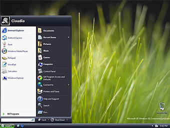 �������� ������������ ������� Windows Vista