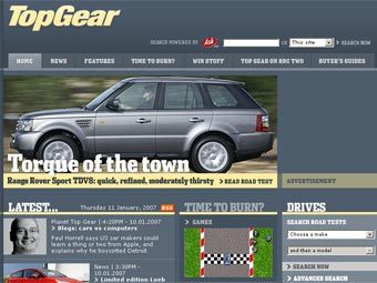 �������� ����� ��������� Top Gear ������������ BBC