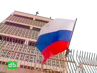 Здание посольства России в Багдаде. Кадр телеканала НТВ Здание посольства России в Багдаде. Кадр телеканала НТВ