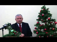 Кадр из обращения Ярослава Качиньского в видеоблоге