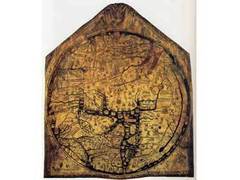 Карта Mappa Mundi (XIII век). Фото с сайта hist.uib.no