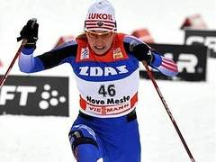 Российская лыжница вышла на третье место в общем зачете Tour de Ski