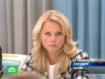 Татьяна Голикова. Кадр телеканала НТВ.