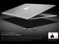 Джобс показал самый тонкий ноутбук в мире