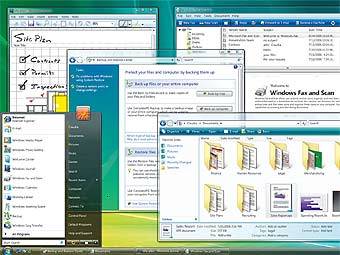 Скриншот рабочего стола Windows Vista