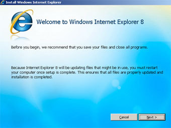 ������������ ���� Internet Explorer 8