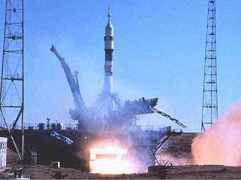 Старт 'Союза'. Фото с сайта space.hobby.ru