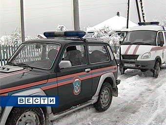 Автомобили МЧС. Кадр телеканала "Россия"