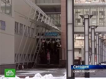 Здание аквапарка "Вотервиль". Кадр телеканала НТВ