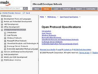 ���������� �������������� �� MSDN Microsoft ������
