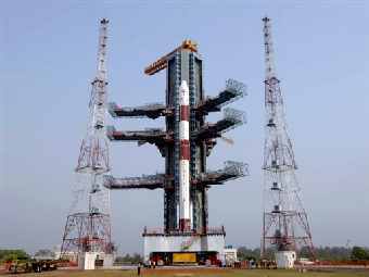 ������ PSLV C-9 �� ��������� �������� �� ���������� �����������. ���� ISRO, ���������� �� ������� AFP. 