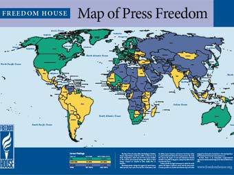 �������� ����� ������� ��� � ����� Freedom House. ������� ���������� ������ �� ���������� ���, ������ - � �������� ����������, ���������� - � ������������