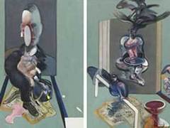 Фрагменты 1-й и 2-й частей триптиха Фрэнсиса Бэкона. Фото с сайта Sotheby's