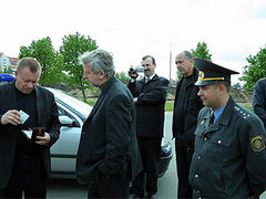 Задержание Александра Милинкевича. Фото с сайта charter97.org.