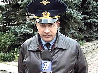 Помощник главкома ВВС РФ Александр Дробышевский . Кадр "Первого канала"