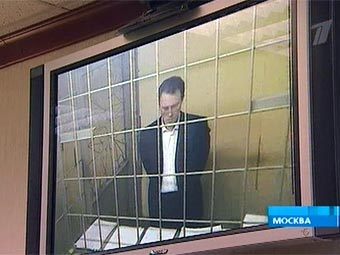 Алексей Френкель на процессе. Кадр Первого канала, архив