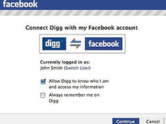 �������� ������� Facebook Connect