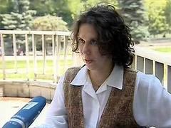Наталья Присецкая. Кадр "Первого канала"