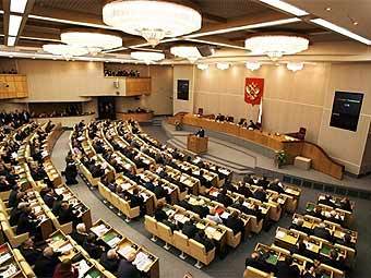 Депутаты на заседании Госдумы. Кадр телеканала "Россия", архив