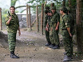 Блокпост на грузино-абхазской границе. Фото AFP