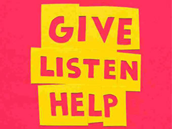   Give. Listen. Help