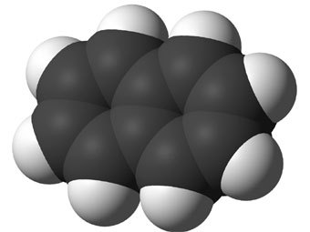 Молекула нафталина, иллюстрация с сайта wikipedia.org