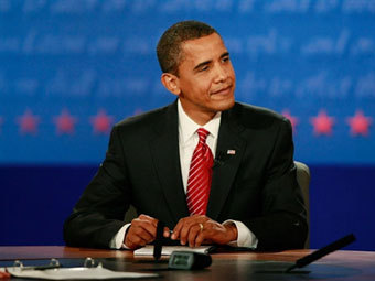 Барак Обама на последних президентских дебатах. Фото ©AFP
