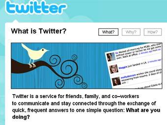 Скриншот сайта сервиса Twitter Скриншот сайта сервиса Twitter