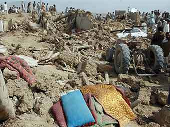 Последствия землетрясения в Пакистане. Фото ©AFP