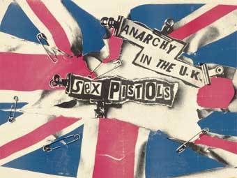 Фрагмент постера альбома группы Sex Pistols. Фото с сайта Christie