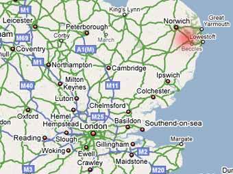 Карта с сайта maps.google.co.uk