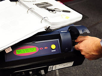Машина для голосования на американских выборах-2008. Фото ©AFP