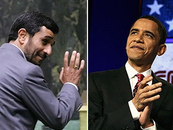 Махмуд Ахмадинеджад и Барак Обама. Фотографии ©AFP