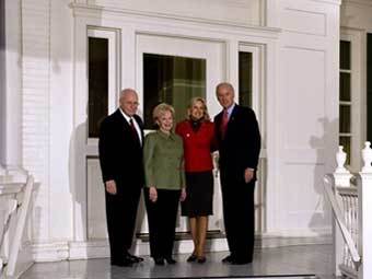Байдены и Чейни в резиденции вице-президента США. Фото ©AFP