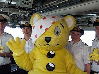 Pudsey Bear. Фото с сайта royalnavy.mod.uk