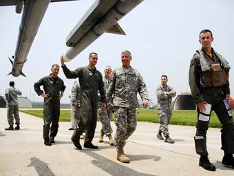 Военнослужащие на американской авиабазе в Южной Корее. Фото с сайта af.mil
