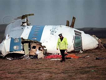 На месте падения самолета в Локерби. Фото (с)AFP, 1988 год 