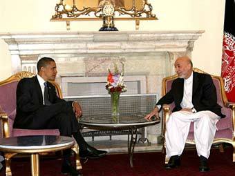 Барак Обама и Хамид Карзай. Архивное фото ©AFP