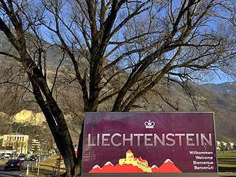 Въезд в Лихтенштейн. Фото ©AFP