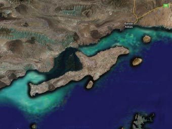 Остров Кешим. Карта с сайта Google Maps Остров Кешим. Карта с сайта Google Maps