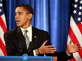 Выступление Барака Обамы. Фото ©AFP