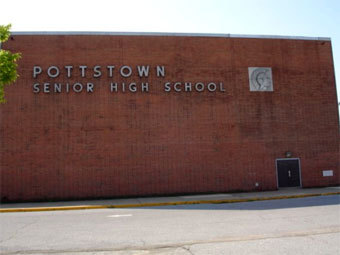Школа Pottstown High School. Фото с сайта www.philadelphiaathletics.org