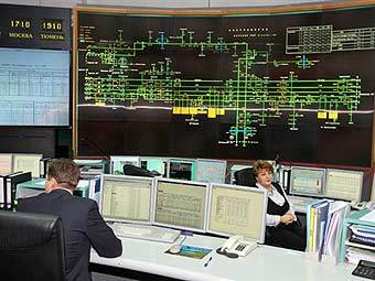 Мониторинг движения газа в штаб-квартире "Газпрома". Фото ©AFP