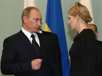 Владимир Путин и Юлия Тимошенко. Фото ©AFP