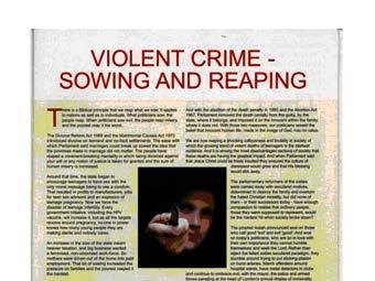 Фрагмент принта Christian Voice с сайта The Daily Mail