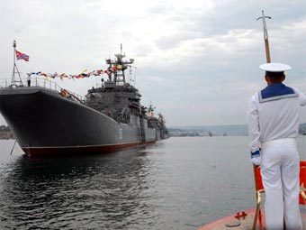 Празднование Дня ВМФ в Севастополе в 2008 году. Фото с сайта Минобороны России